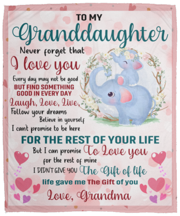 To My Granddaughter Love Grandma