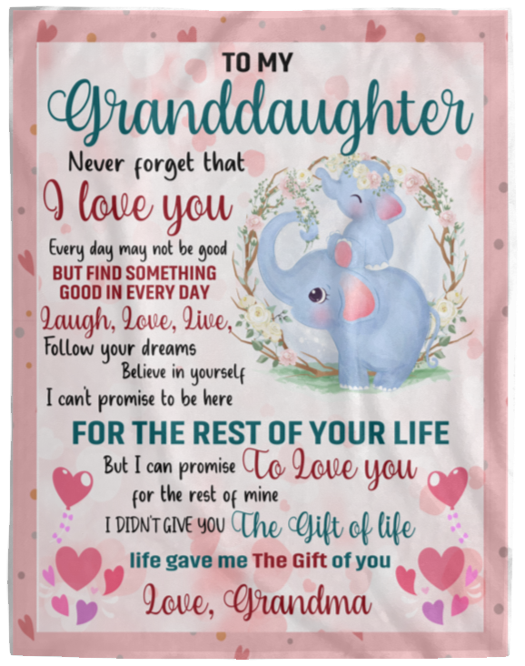 To My Granddaughter Love Grandma