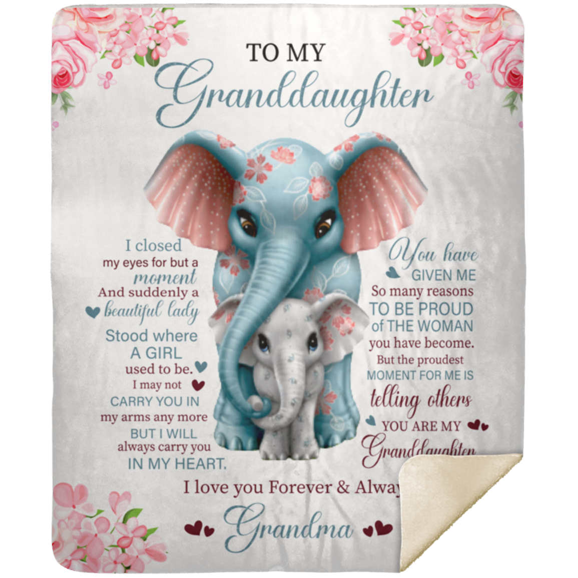 To My Granddaughter "Love Grandma