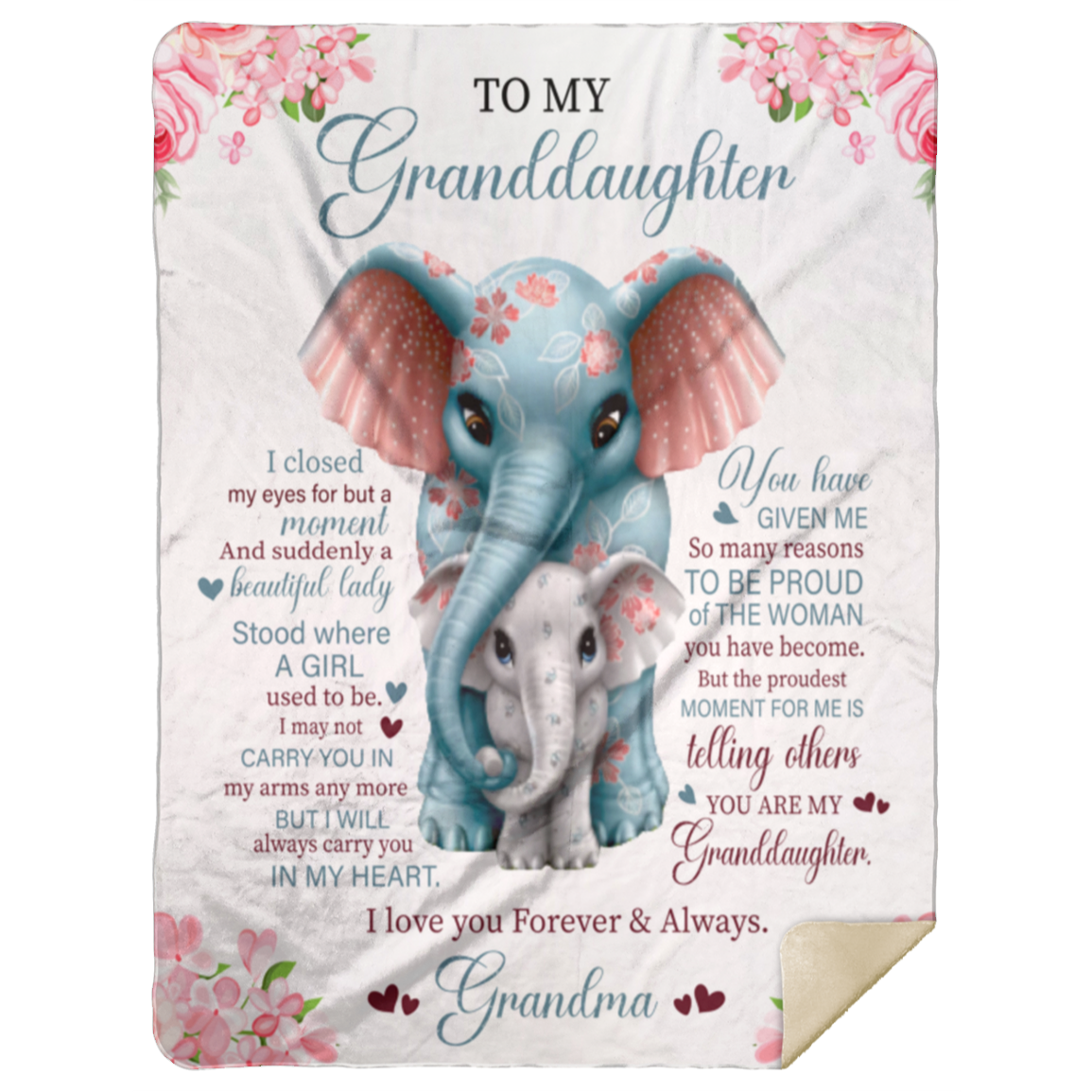 To My Granddaughter "Love Grandma