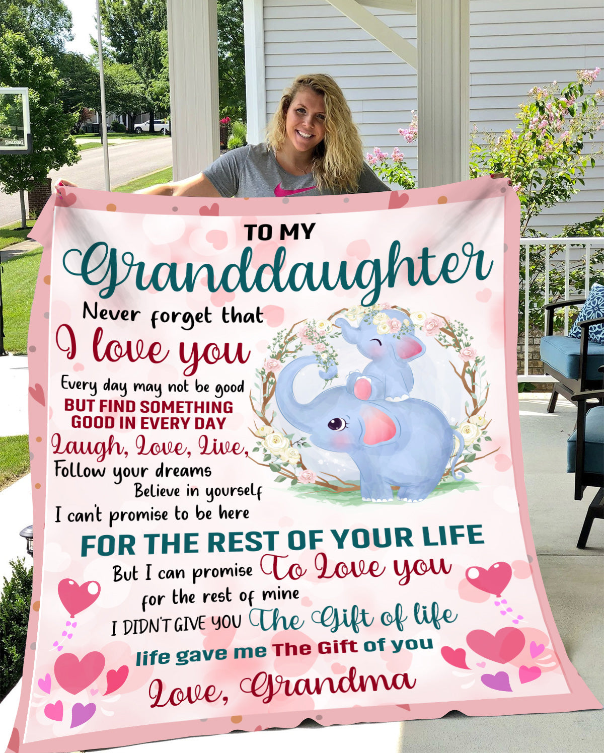 To My Granddaughter Love Grandma