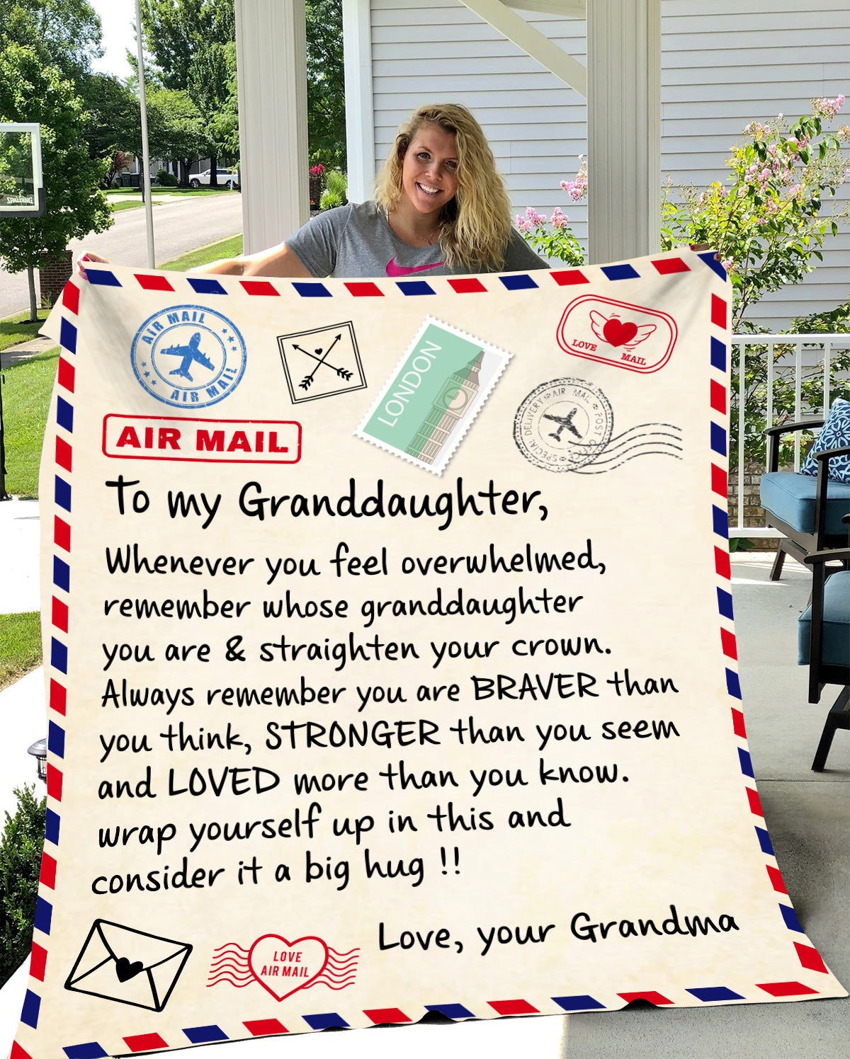 To My Granddaughter Love, Your Grandma Blanket