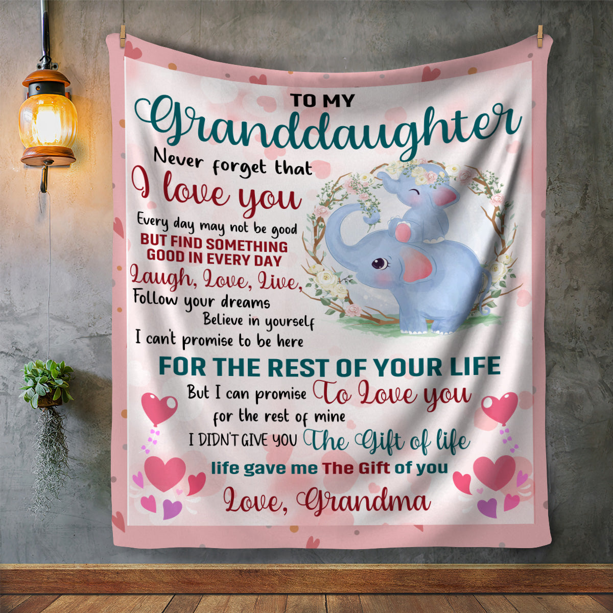 To My Granddaughter Love Grandma