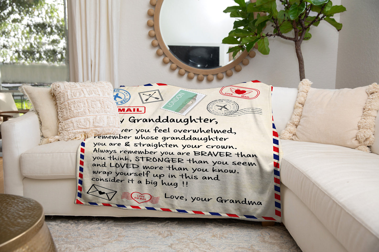 To My Granddaughter Love, Your Grandma Blanket